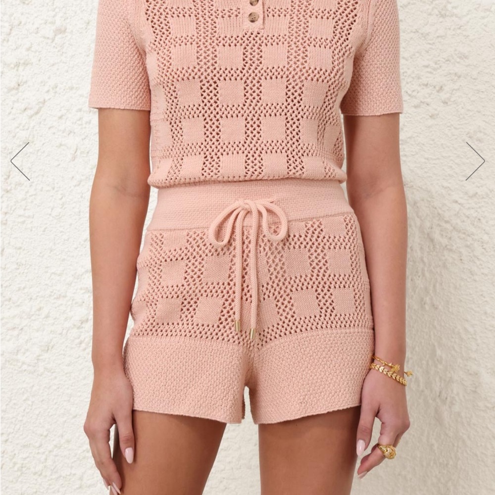 ZIMMERMANN WAVERLY POLO TOP in DUSTY PINK - AU 0/ US 2-4 - NWT - Picture 2 of 6